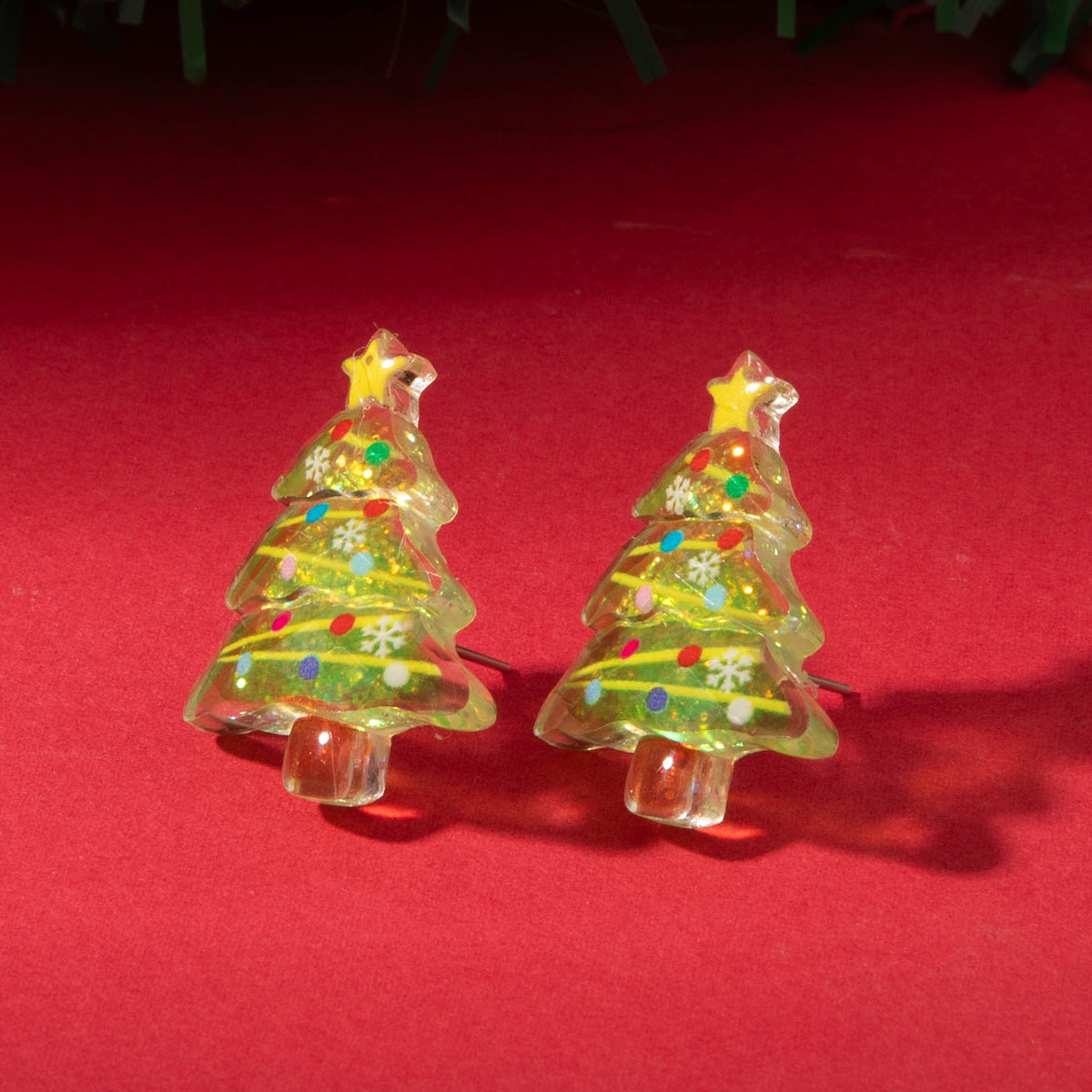 Wholesale Christmas Resin Christmas Tree Snowman  Earrings